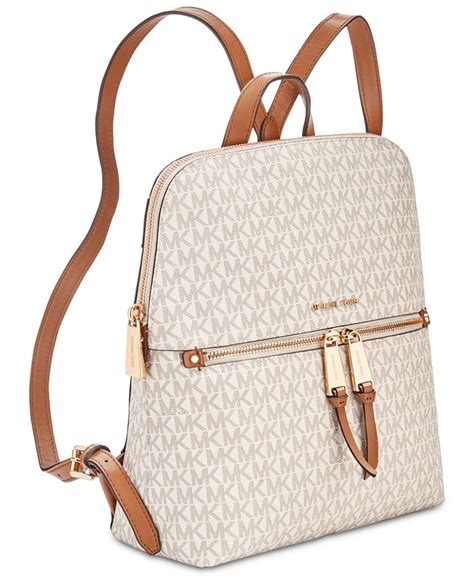 michael kors white nicole purse|Michael Kors white backpack purse.